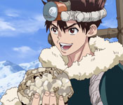 chrome holding a scheelite gemstone